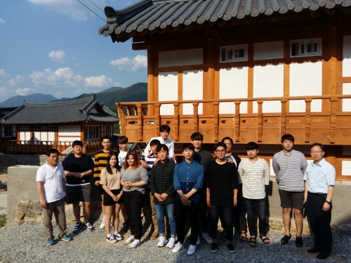경복대학교 친환경건축학과, 친환경 한옥건축 현장학습 실시